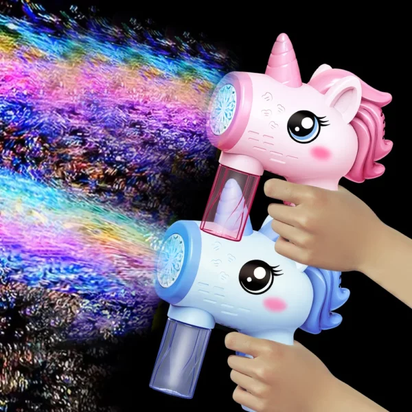 Pistola elettrica per bolle di unicorno